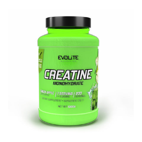 Creatina monohidrat 1000g, pudra,  Evolite Nutrition, Supliment alimentar pe baza de creatina monohidrata pura