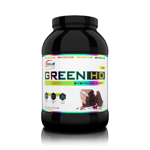 Vegan Protein Green-HD, 750g, pudra, Genius Nutrition, Proteina vegetala