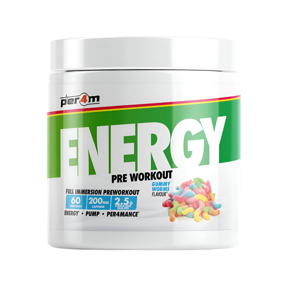 Energy 390g, pudra, Per4m, Pre-workout cu cofeina