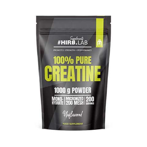 100% Pure Creatine Unflavored 1kg, Hiro Lab, Supliment alimentar pe baza de creatina monohidrat