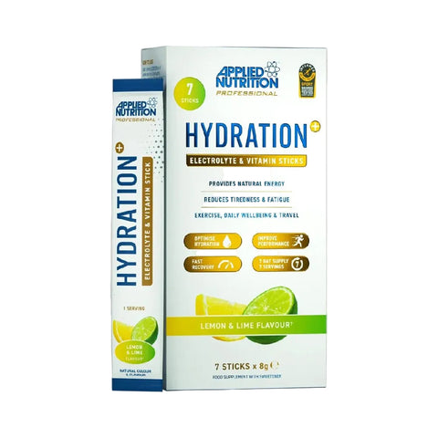 Hydration+Electrolyte and Vitamin Power Stick 7X8g, pudra, Applied Nutrition, Supliment alimentar de tip bautura cu electroliti si vitamine