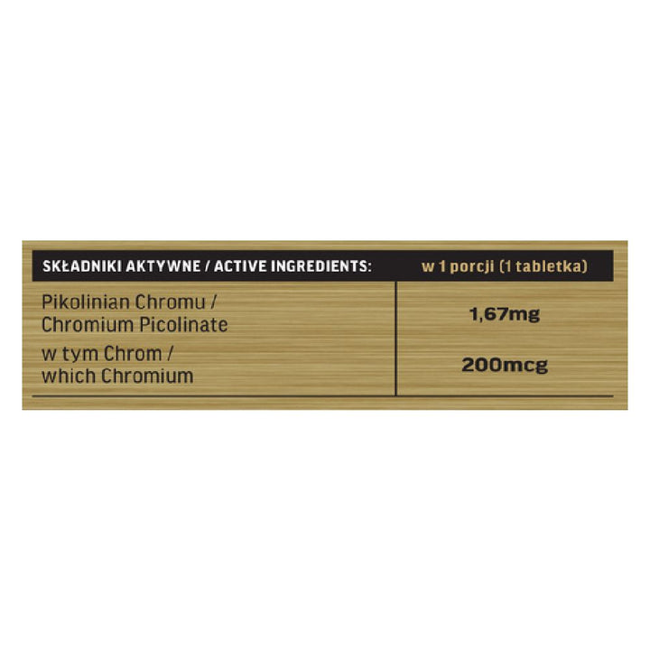 Picolinat de crom 200mcg 250 tablete, Immune Labs, Supliment alimentar slabire