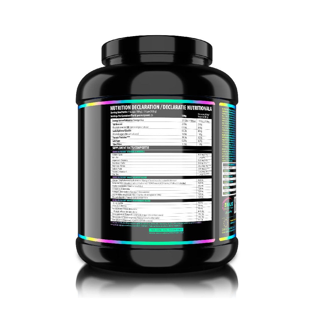 iMASS 2500g, pudra, Genius Nutrition, Gainer crestere masa musculara