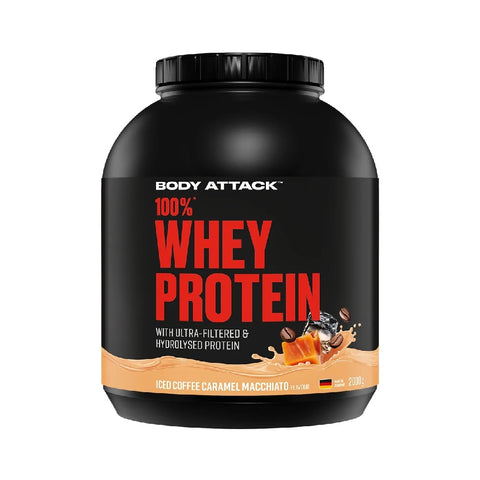 100% Whey Protein, pudra, 2000g, Body Attack, Concentrat proteic din zer