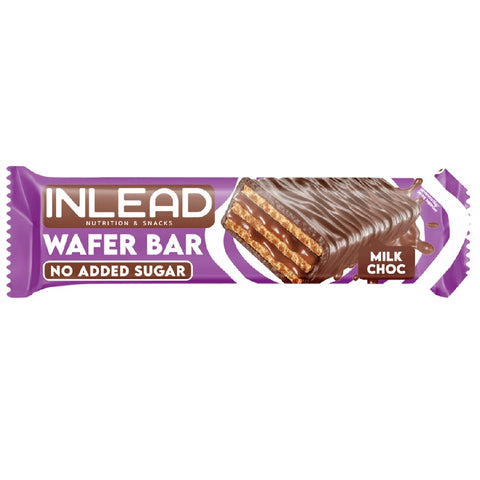 Wafer Bar 45g, Inlead, Aliment de tip snack dulce fara zahar adaugat