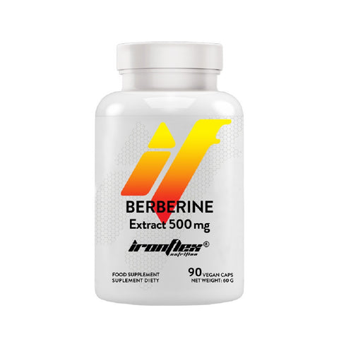 Berberine Extract 500mg, 90 capsule vegane, Ironflex, Supliment alimentar pentru sanatate