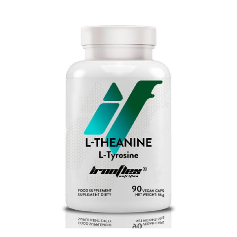 L-Teanina + L-Tirozina 90 capsule vegane, Ironflex, Supliment alimentar pe baza de l-teanina si l-tirozina