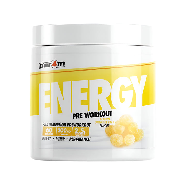 Energy 390g, pudra, Per4m, Pre-workout cu cofeina