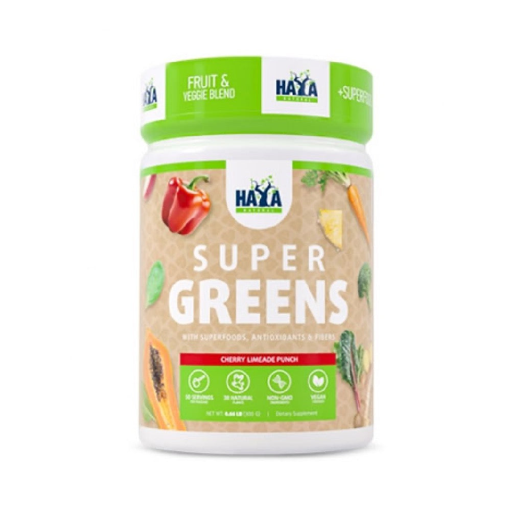 Super Greens 300g, pudra, Haya Labs, Supliment alimentar pentru sanatate