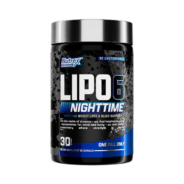 Lipo 6 Nighttime 30 capsule, Nutrex, Supliment alimentar cu vitamina B6, seleniu si crom