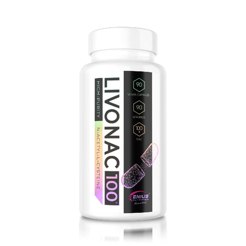 LivoNAC 100mg 90 capsule, Genius Nutrition, N-acetil-cisteina