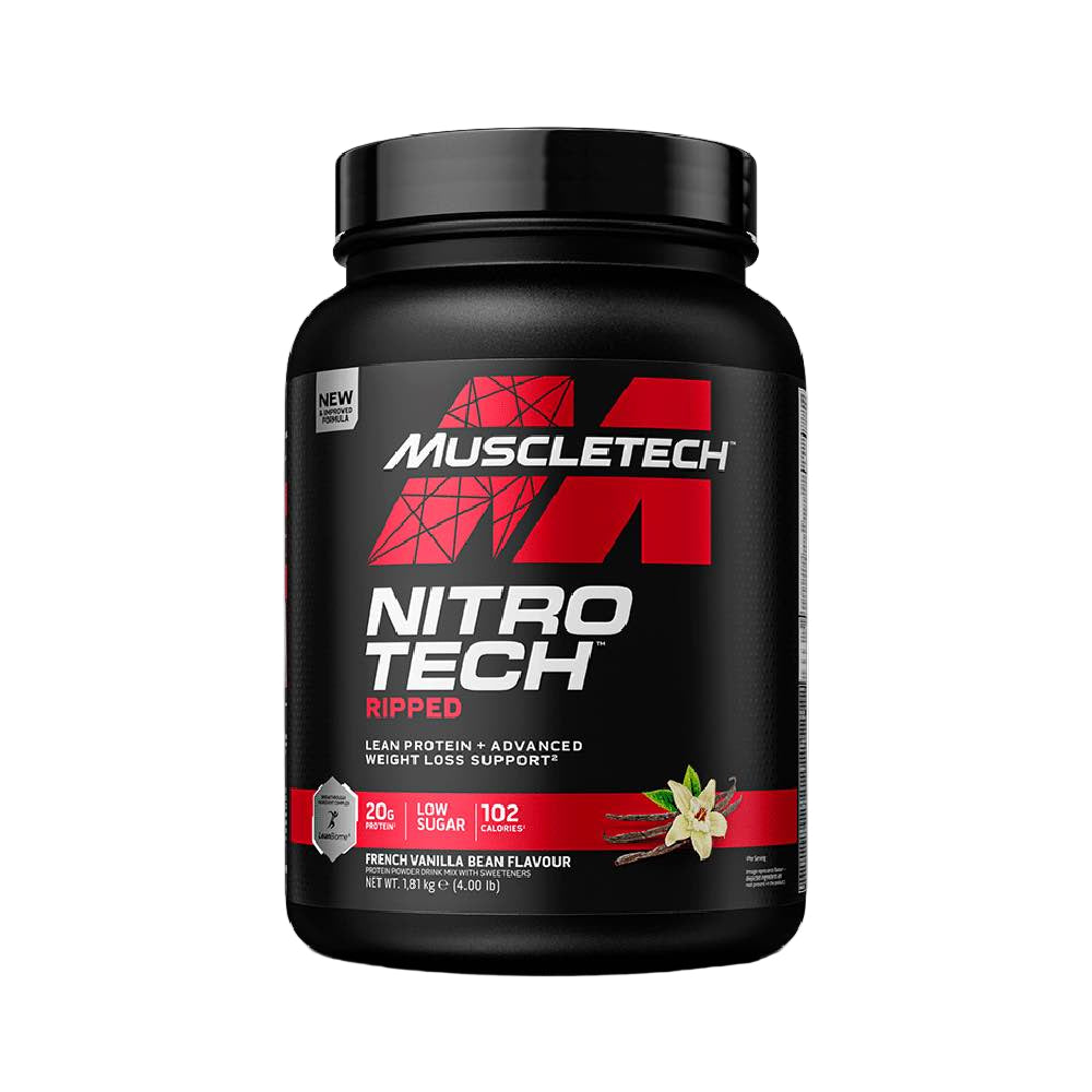 Nitro Tech Ripped 1,8kg, pudra, Muscletech, Izolat proteic din zer