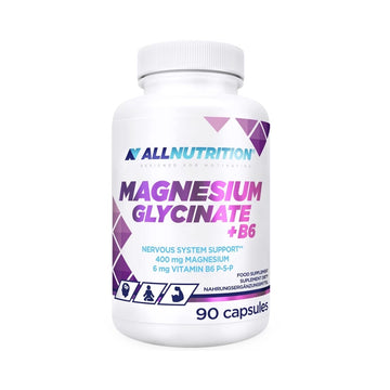 Magneziu Glicinat + B6 90 capsule, AllNutrition