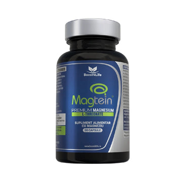 Magneziu L-Treonat Premium 670 mg 90 capsule vegane, Magneziu sub forma de Magtein® Magnesium L-Threonate