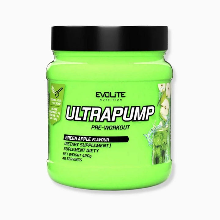UltraPump, pudra, 420g, Evolite, Supliment alimentar pre-workout cu cofeina
