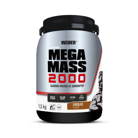 Mega Mass 2000 1.5kg, pudra, Weider, Supliment alimentar de tip gainer