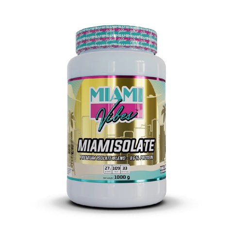 Miamisolate 1000g, pudra, Miami Vibes, Proteina din zer hidrolizata