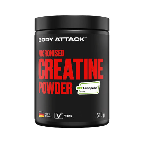 Micronised Creatine 500g Creapure Natural, pudra, Body Attack, Supliment alimentar de tip creatina