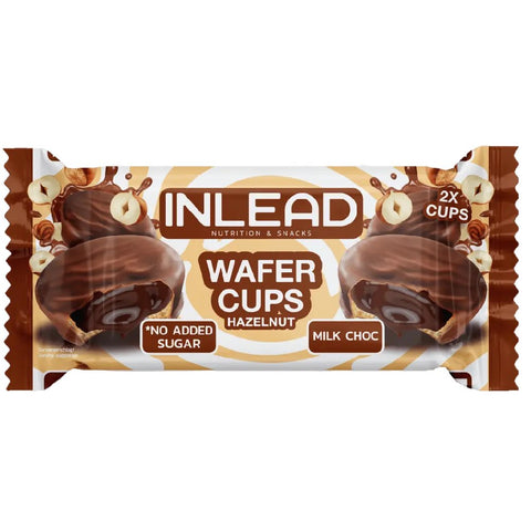 Wafer Cups 50g, INLEAD, Supliment alimentar de tip snack proteic