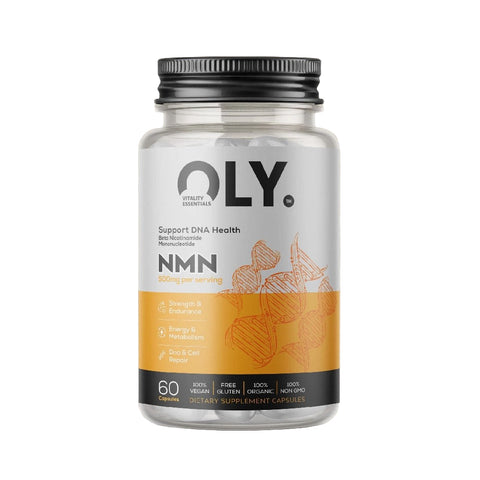 NMN 500mg 60 capsule vegane, OLY, Supliment alimentar pe baza de beta-nicotinamida mononucleotida