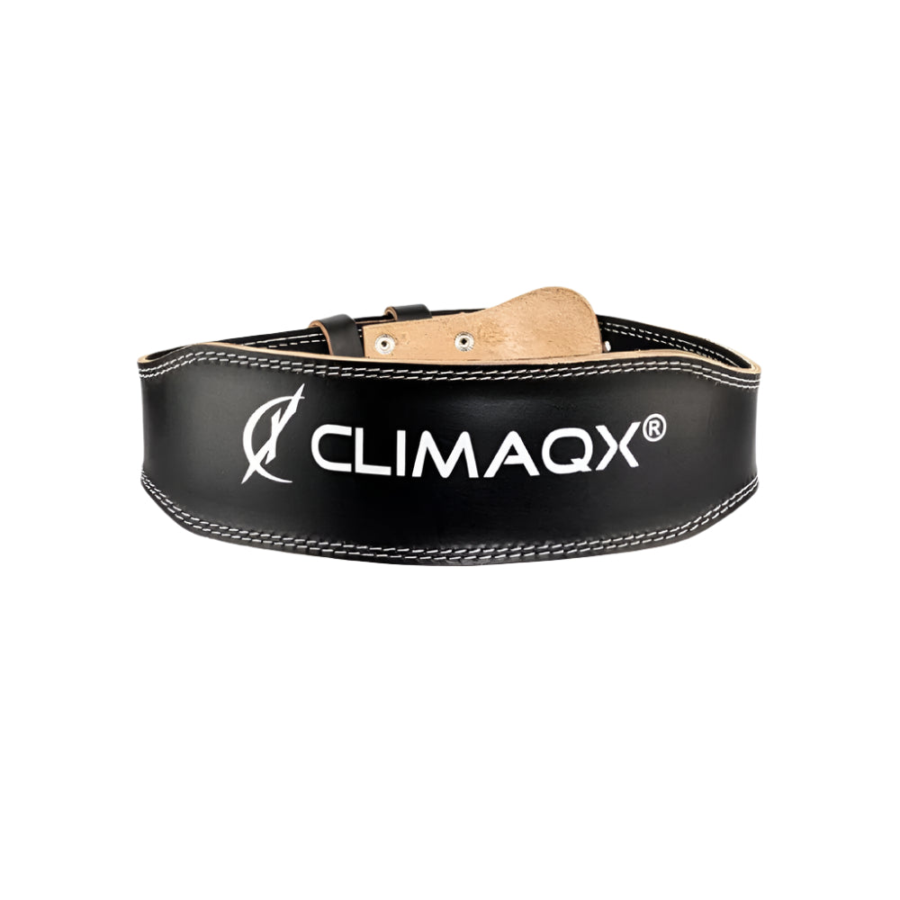 Centura piele Power Belt, Climaqx, Centura sala IFBB cu prindere otel si protectie lombara