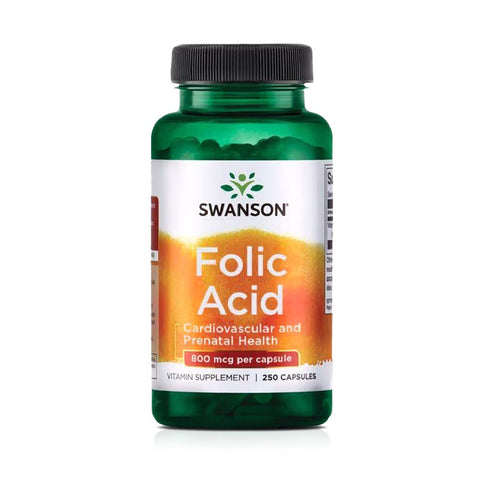 undefined | Acid folic 800mcg, 250 capsule, Swanson, Supliment alimentar pentru sanatate 0