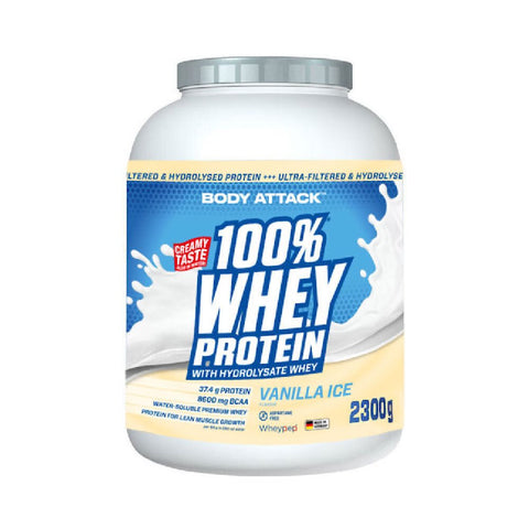 100% Whey Protein, powder, 2300g, Body Attack, whey protein concentrate