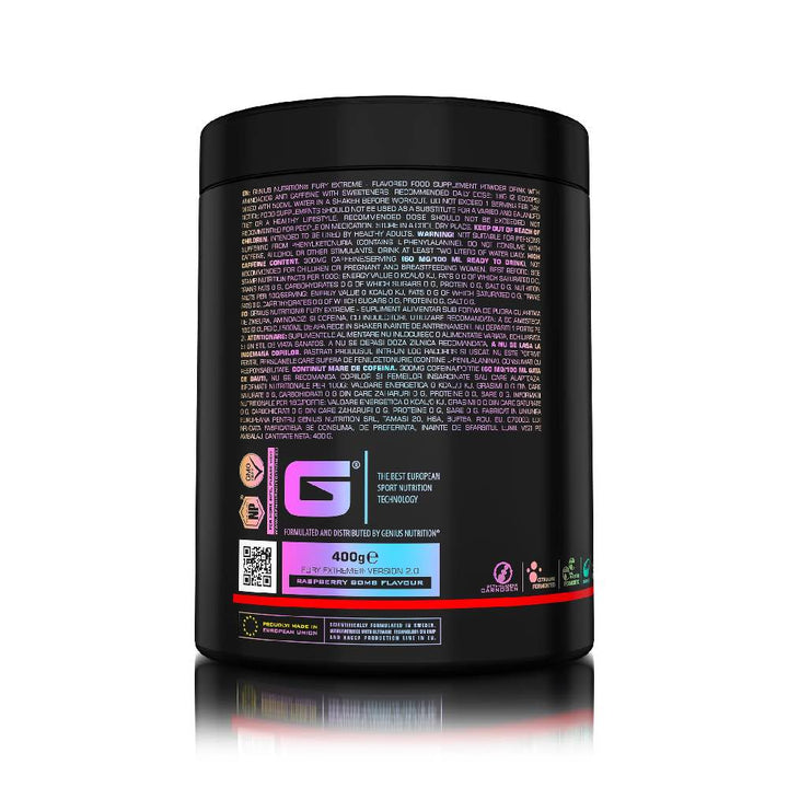 FURY EXTREME, powder, 400g, Genius Nutrition, Pre-workout with caffeine