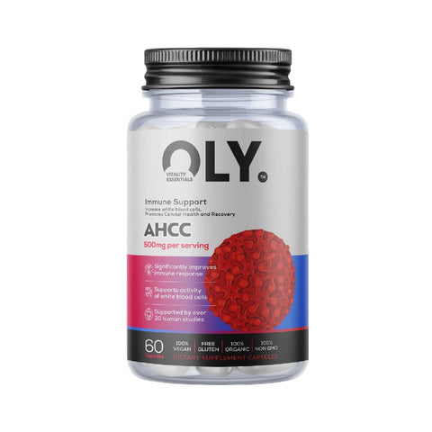AHCC 500MG 60 capsule vegane, OLY, Supliment alimentar pentru imunitate