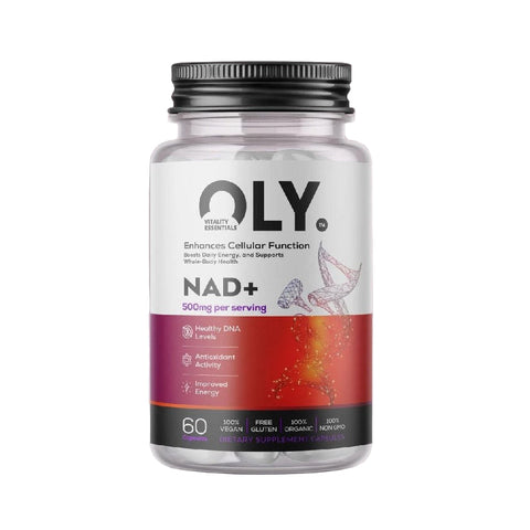 NAD+ 500mg 60 capsule vegane, OLY, Supliment alimentar de tip antioxidanti