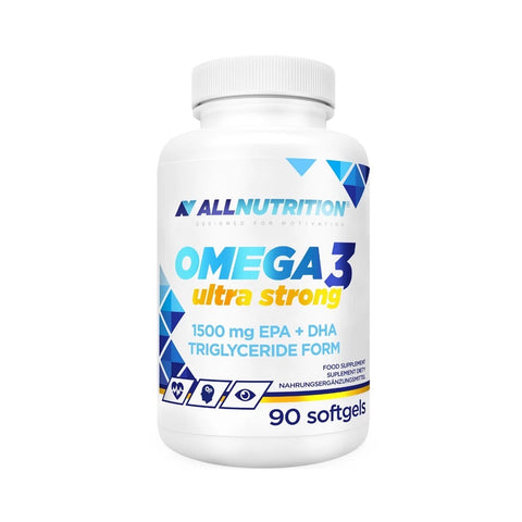 Omega 3 Ultra Strong 90 capsule, AllNutrition, Ulei de peste, EPA, DHA si vitamina E
