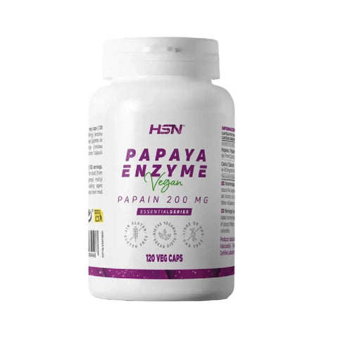 Papaya Enzyme 200mg 120 capsule vegane, HSN, Supliment alimentar de tip enzime digestive