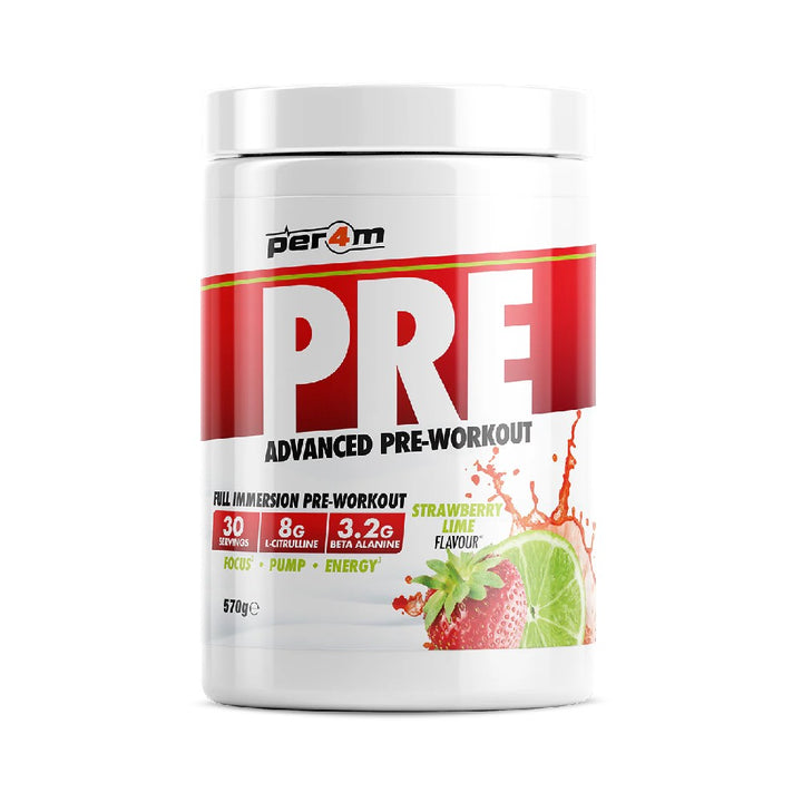PRE, Pudra, 570g, PER4M, Pre-workout cu cofeina