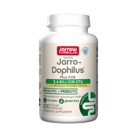 Jarro-Dophilus + FOS 100 capsule, Jarrow Formulas, Supliment alimentar de tip probiotice si prebiotice