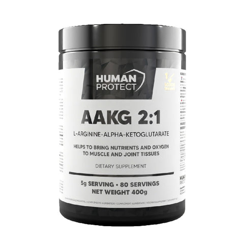 Arginina | AAKG 2:1, pudra, 400g, Human Protect, Oxid nitric 1