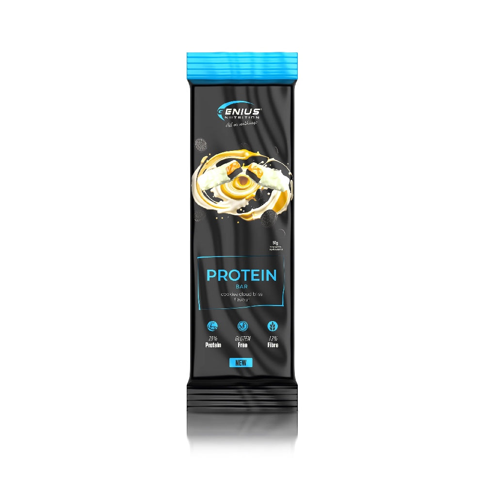 Protein bar 50g, Genius Nutrition, Baton proteic