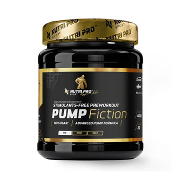 Pump Fiction 400g, pudra, Nutri Pro Sport, Pre-workout fara cofeina/ fara stimulenti