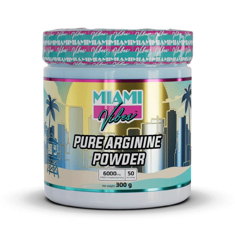 Pure Arginine 300g, pudra, Miami Vibes, Supliment alimentar de tip pre-workout