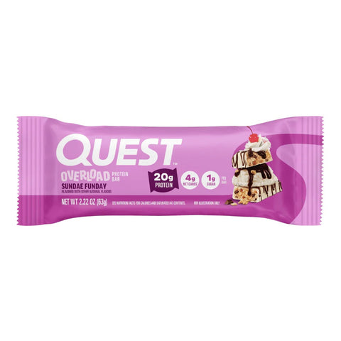 Overload Protein Bar 58g, Quest Nutrition, Baton proteic