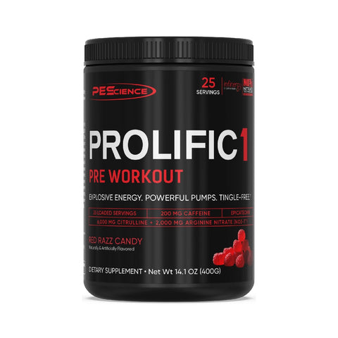 Prolific 1 400g, pudra, PEScience, Pre-workout cu cofeina