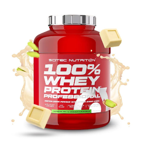 100% Whey Protein Professional 2.3kg, pudra, Scitec Nutrition, Concetrat proteic din zer