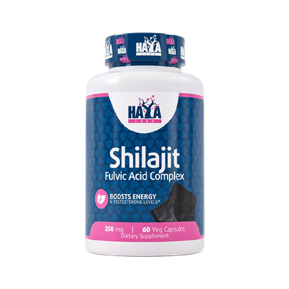 Shilajit 250mg, 60 vcapsule, Haya Labs, Acid fluvic