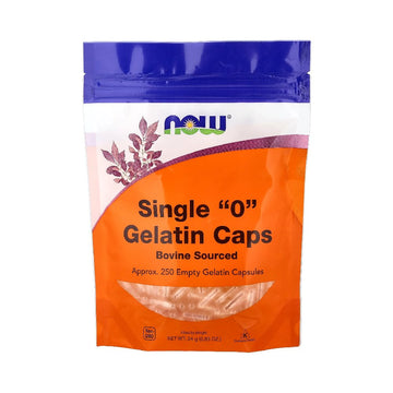 Capsule goale din gelatina marimea "0", Now Foods