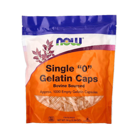 Capsule goale din gelatina marimea "0", Now Foods