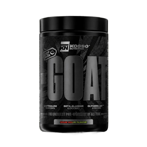 G.O.A.T. Ultimate Pre-Workout 530g, pudra, Kosso Nutrition, Pre-workout cu cofeina
