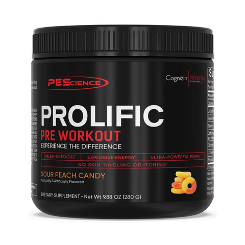 Prolific 280g, pudra, PEScience, Pre-workout pentru energie, focus si performanta sportiva