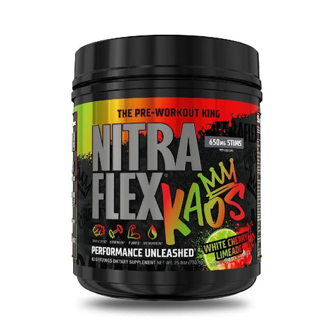 Nitraflex KAOS 730g, pudra, GAT Sport, Supliment alimentar pre-workout cu cofeina