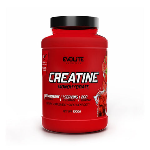 Creatina monohidrat 1000g, pudra,  Evolite Nutrition, Supliment alimentar pe baza de creatina monohidrata pura