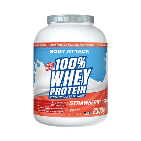 100% Whey Protein, powder, 2000g, Body Attack, Whey protein food supplement