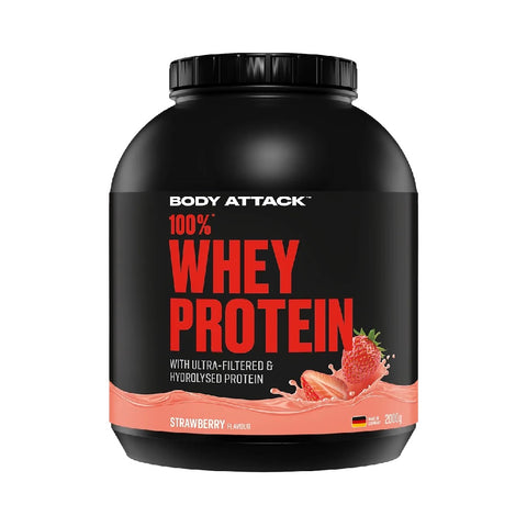 100% Whey Protein, powder, 2000g, Body Attack, Whey protein food supplement